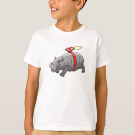 Rocket Hippos Jetpack-Fahrt T-Shirt