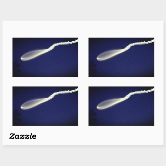 Rocket Jellyfish Rechteckiger Aufkleber (Blatt)