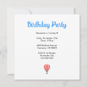 Rocket Koala Bear Einladung (Rückseite)