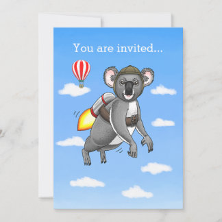 Rocket Koala Bear Einladung
