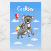 Rocket Koala Bear Lebensmitteletikett (Einzelnes Label)