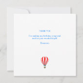 Rocket Koala Birthday Dankeskarte (Rückseite)