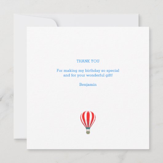 Rocket Koala Birthday Dankeskarte (Rückseite)