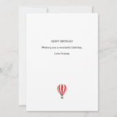 Rocket Koala Birthday Karte (Rückseite)