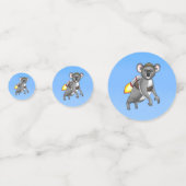 Rocket Koala Birthday Konfetti (Vorderseiten)
