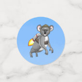 Rocket Koala Birthday Konfetti (Klein Vorderseite)