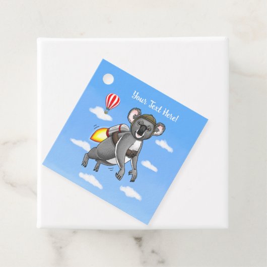 Rocket Koala Geschenkanhänger (Beispiel)