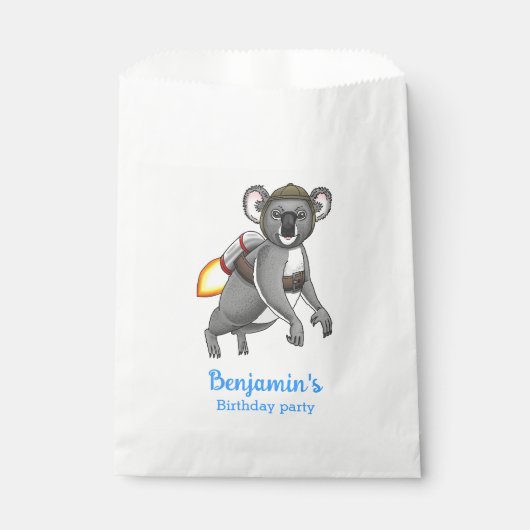 Rocket Koala Geschenktütchen (Vorderseite)