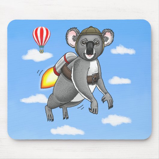 Rocket Koala Mousepad (Vorne)