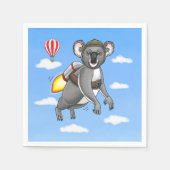 Rocket Koala Serviette (Vorderseite)
