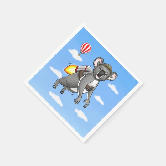 Rocket Koala Serviette (Ecke)