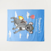 Rocket Koala Wandteppich (Vorderseite (Horizontal))