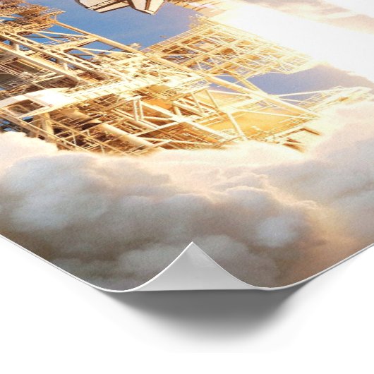 Rocket Launch Florida USA Poster (Ecke)