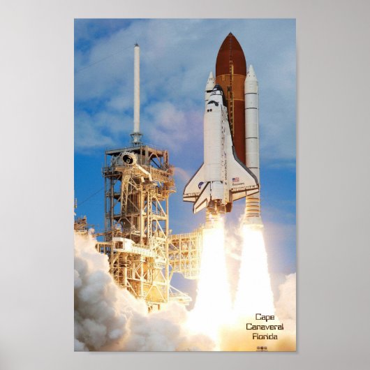 Rocket Launch Florida USA Poster (Vorne)