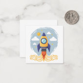 Rocket Launch Mitteilungskarte (Vorderseite/Rückseite Beispiel)