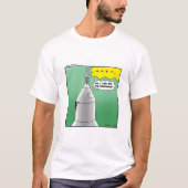 Rocket Launch Spaß Tee Shirt (Vorderseite)
