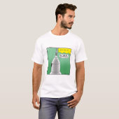 Rocket Launch Spaß Tee Shirt (Vorne ganz)