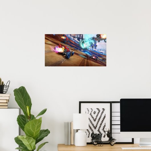 Rocket League Sand Dune Football War Poster (Heimbüro)