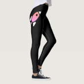 Rocket - Lila & PinkAbstract Pop Art. FLIEGEN! Leggings (Rechts)