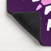 Rocket - Lila & rosa Abstrakter Pop Art. FLY! Mousepad (Ecke)