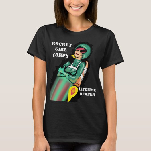 ROCKET-MÄDCHEN durch Jetpackcorps T-Shirt (Vorderseite)