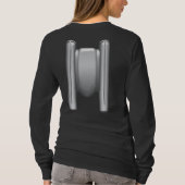 Rocket-Mädchen-Jet-Satz-langer Hülsen-T - Shirt (Rückseite)