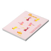 Rocket Mah Jong Charleston Notebook Notizblock (Rotiert)