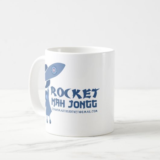 Rocket Mah Jongg Tasse (Vorderseite Links)
