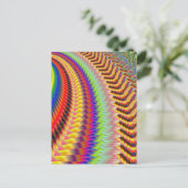 Rocket Man Firework-Fraktal Postkarte (Stehend Vorderseite)