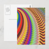 Rocket Man Firework-Fraktal Postkarte (Vorne/Hinten)