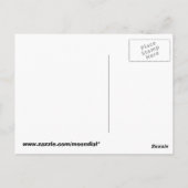 Rocket Man Firework-Fraktal Postkarte (Rückseite)