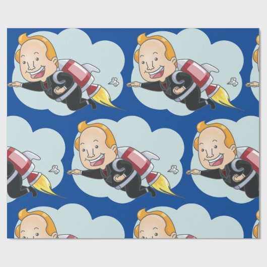 Rocket Man Geschenkpapier (Flach)