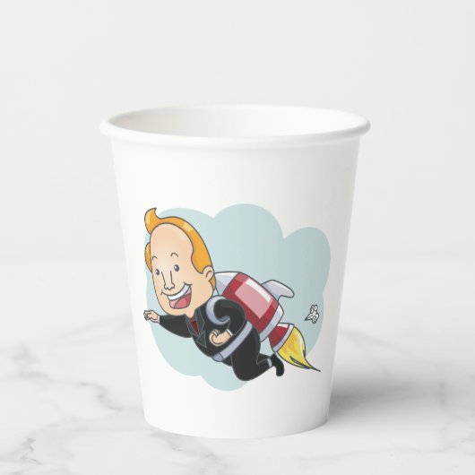 Rocket Man Pappbecher (Vorderseite)