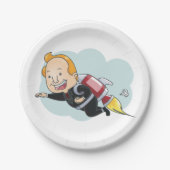 Rocket Man Pappteller (Vorderseite)