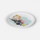 Rocket Man Pappteller (Schrägansicht)