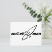 Rocket Man Postkarte (Stehend Vorderseite)