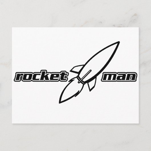 Rocket Man Postkarte (Vorderseite)