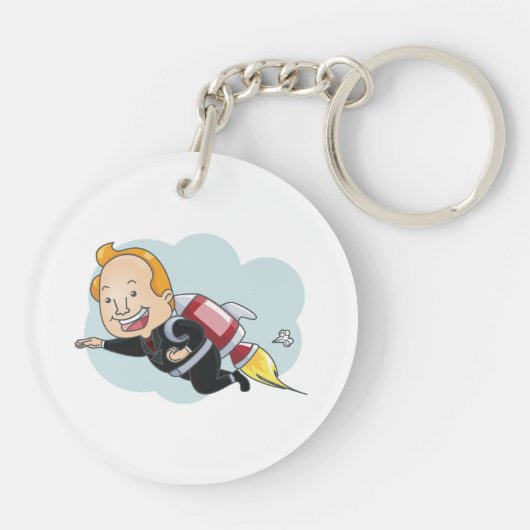 Rocket Man Schlüsselanhänger (Rückseite)