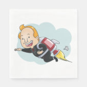 Rocket Man Serviette (Vorderseite)