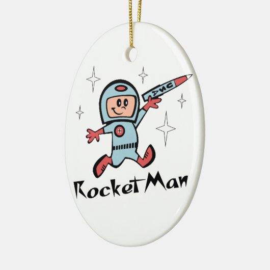 Rocket-Mann Keramikornament (Links)