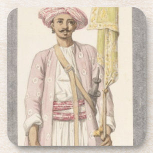 Rocket-Mann von Tipoo Sultan (1750-99), c.1793-4 Getränkeuntersetzer