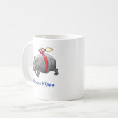 Rocket Nilpferd Geburtstag Kaffeetasse (Vorderseite Links)