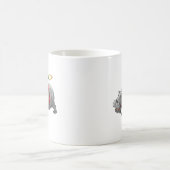 Rocket Nilpferds Jetpack Kaffeetasse (Mittel)