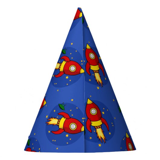 Rocket-Party Partyhütchen (Rückseite)