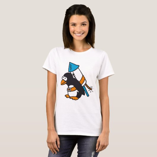 rocket penguin T-Shirt (Vorne ganz)