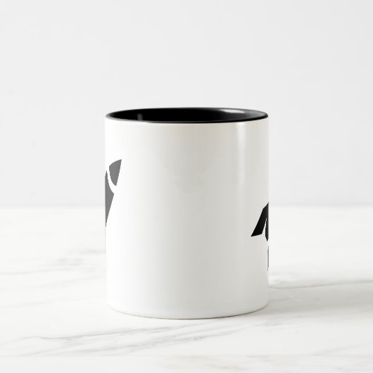 Rocket-Piktogramm-Tasse Zweifarbige Tasse (Mittel)
