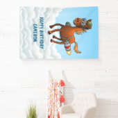 Rocket Pony Geburtstag Banner (InSitu)