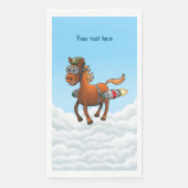 Rocket Pony Geburtstag Serviette (Vorderseite)