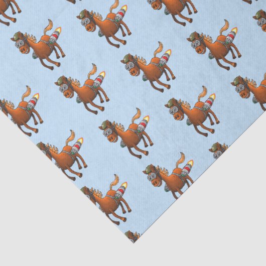 Rocket Ponys Geburtstagsflug Seidenpapier (Detail)