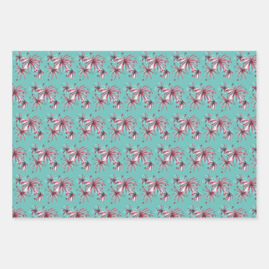 Rocket Pop Popsiary Fireworks 4. Juli Patriotic Geschenkpapier Set (Vorderseite 2)